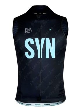 SYN Chaleco de Ciclismo sin mangas para hombre, camiseta int
