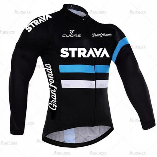STRAVA 2022 Bicycle Jersey Road Bike Cycling Shirts Long Sle