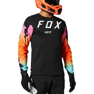 Hpit Fox-camiseta negra de manga larga para hombre, camisa d