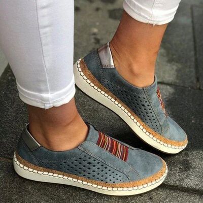 Vulcanized Shoes Women Slip on Sneakers Shallow Loafers  Bre