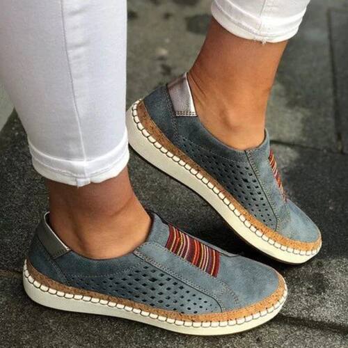 Vulcanized Shoes Women Slip on Sneakers Shallow Loafers  Bre