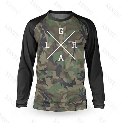 Camiseta de motocross enduro para hombre, camisa de manga la