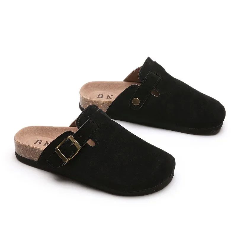 2023 New Concise Retro Outside Flat with Women's Slippers Mu