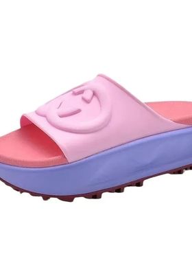 New Luxury Women's Slippers Trendy Thick-soled Non-slip Sand