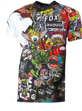 Sudadera de motocicleta transpirable para hombre, Rvouei Fox