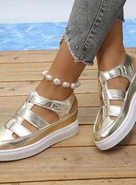 Women Sandals Summer 2025 New Wedges Heels Platform Sandals