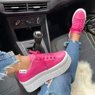 Shoes Casual Shoes for Women 2024New Platform Sneakers Solid