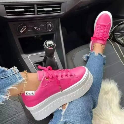 Shoes Casual Shoes for Women 2024New Platform Sneakers Solid