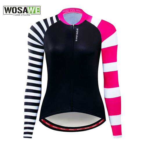 WOSAWE-Jersey de Ciclismo de manga larga para mujer, ropa de