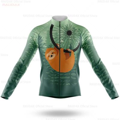 Sloth-Chaqueta de manga larga para hombre, ropa de ciclismo