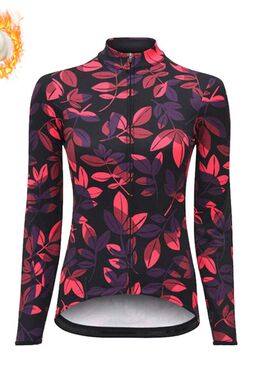 Ropa térmica de ciclismo para mujer, Jersey de manga larga
