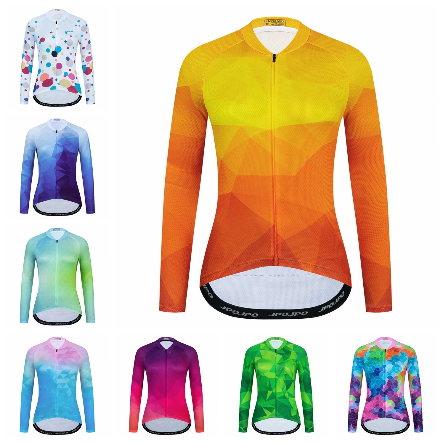 Camiseta de ciclismo para mujer, camisa de manga larga para
