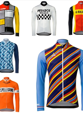 Retro classic long sleeve Jersey 2019 Men's Summer cycling s