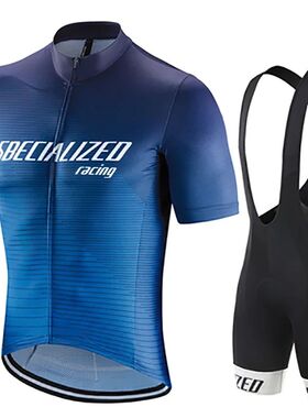 Conjunto de Ciclismo de manga corta para hombre, sudadera co
