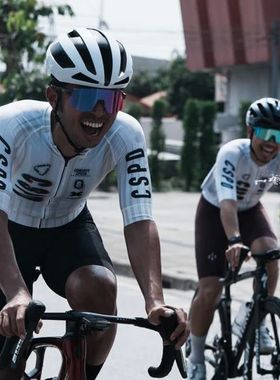 CSPD-Camiseta de manga corta de ciclismo para hombre, Maillo