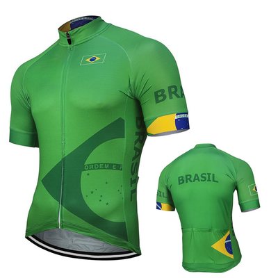 2020 Team Brazil Cycling Jersey Summer mountain bike jersey