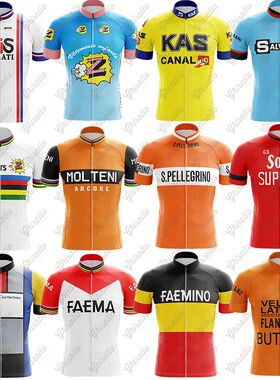 Camiseta de ciclismo Retro para hombre, Maillot reflectante