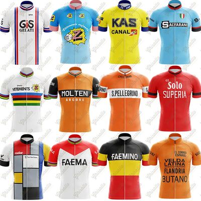Camiseta de ciclismo Retro para hombre, Maillot reflectante