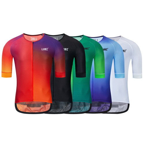 LUBI 5 Colors Cycling Jersey Short Sleeve Men Summer Mountai