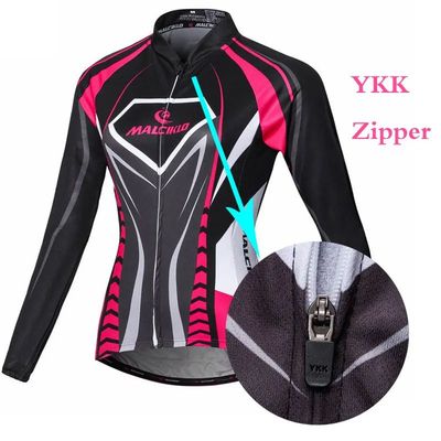 Camiseta de Ciclismo para mujer, camiseta de manga larga par