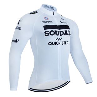 QUICK STEP-ropa de ciclismo para hombre, camiseta transpirab