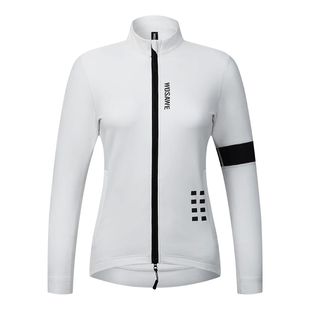 WOSAWE-camisetas de Ciclismo para mujer, abrigo de manga lar