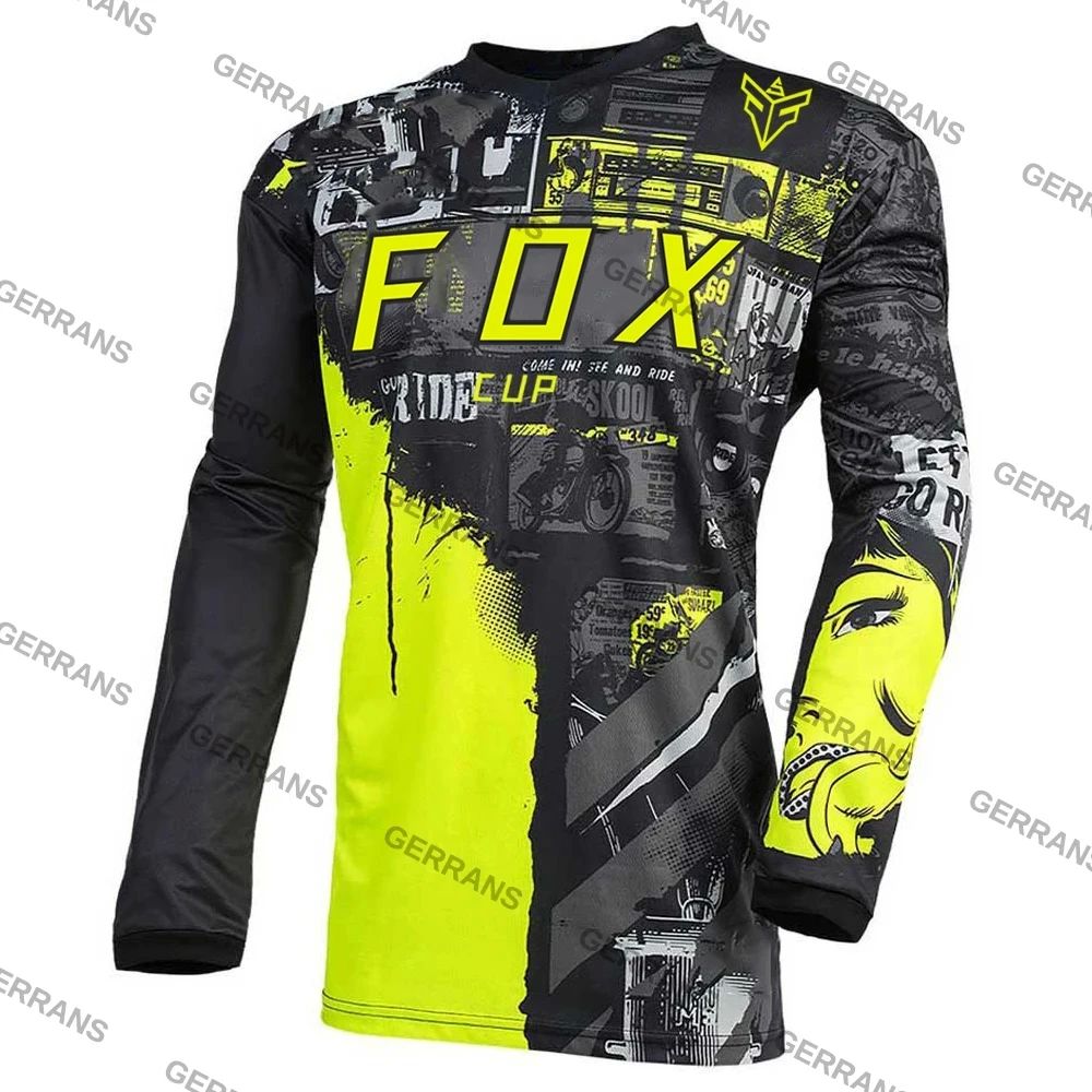 Camiseta de Motocross para Hombre, Maillot DH para Ciclismo