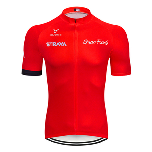 Strava Men's Cycling Jersey Summer Breathable Male Short Sle