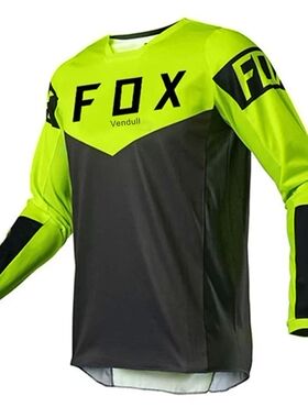 2024 Men's Downhill Jersey Vendull Fox Mountain Bike Mtb Shi