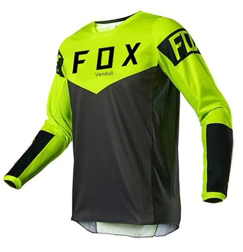 2024 Men's Downhill Jersey Vendull Fox Mountain Bike Mtb Shi