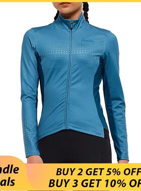 Santic-Camiseta de manga larga de ciclismo para mujer, ropa