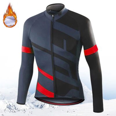 Winter Jacket Thermal Fleece Bicycle Clothes Men's Cycling J