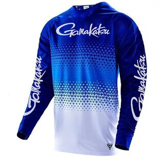 New Summer 2022 long sleeve motocross shirt blue mountain bi