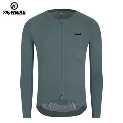YKYWBIKE-Camiseta de manga larga de ciclismo para hombre, ro