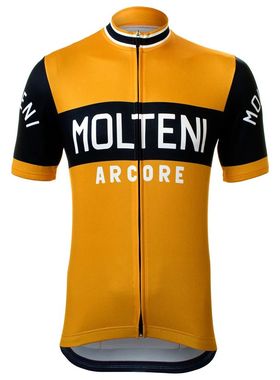 MOLTENI-Camiseta de manga corta para ciclismo, ropa Retro pa
