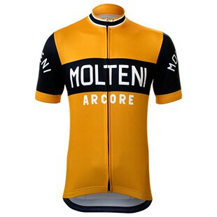 MOLTENI-Camiseta de manga corta para ciclismo, ropa Retro pa
