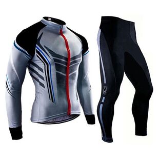 larga manga pantalones para hombre Ciclismo Camiseta