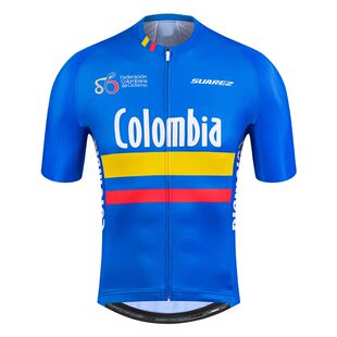 Cycling Colombia Summer Mens Jerseys Sleeve SUAREZ Short