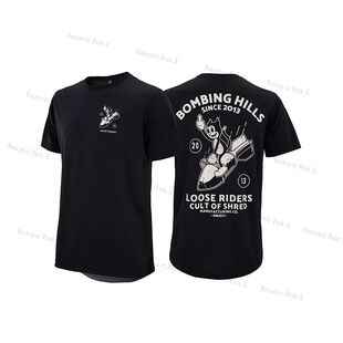 Sudadera holgada para Motocross, camisa de manga corta para