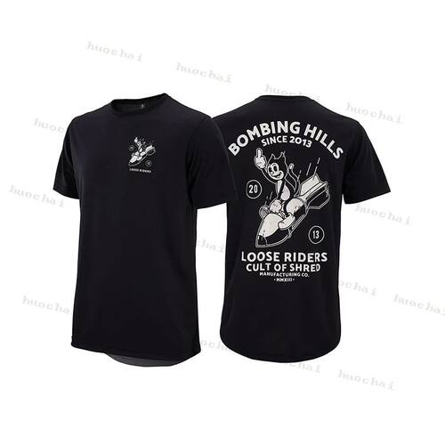 Sudadera holgada para Motocross, camisa de manga corta para