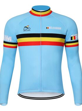 Camiseta de manga larga de ciclismo para hombre, Maillot de