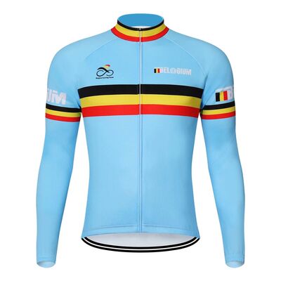 Camiseta de manga larga de ciclismo para hombre, Maillot de