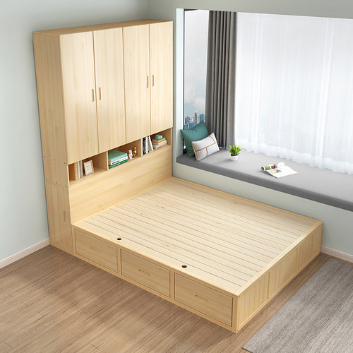 兴凡榻榻米纯实木多功能衣柜床