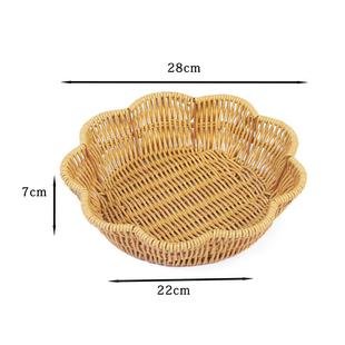 纯手工高粱杆馒头筐家用水果蔬菜篮馍筐包子饺子托盘厨房用品小筐