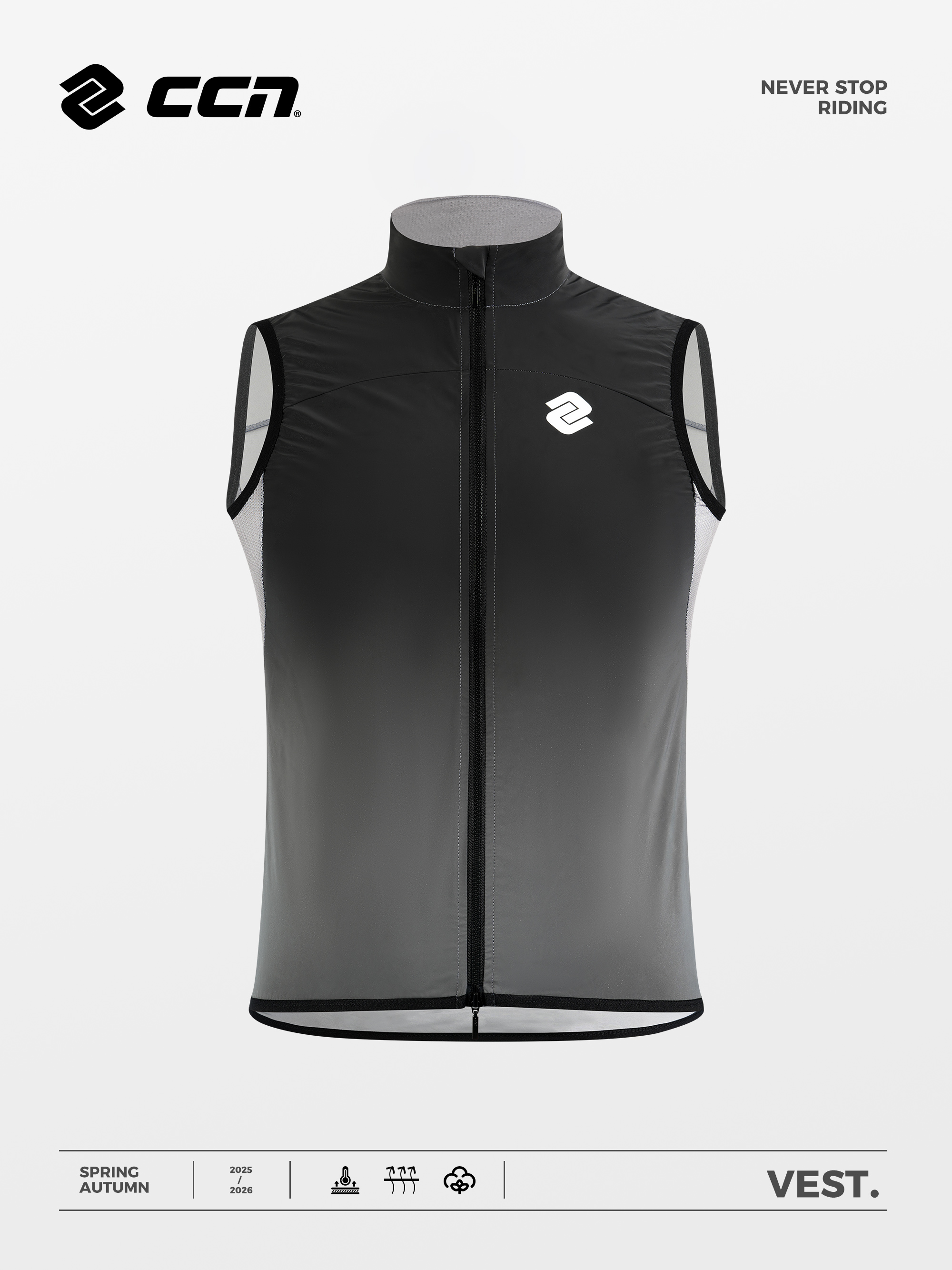 Ccn自行车背心防晒和防雨夹克轻型公路山地自行车春秋季冬季男士