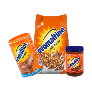 阿华田瑞士进口可可麦芽巧克力营养组套酷脆酱+燕麦片+可可粉