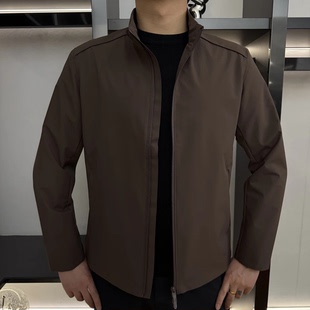 夹克外套 老钱风立领夹克商务休闲百搭透气舒适男士 26001春季 新款