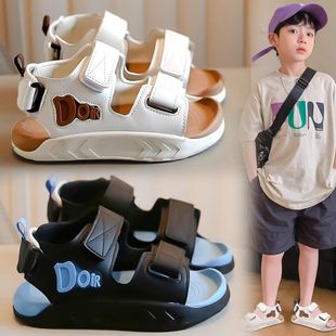 儿童凉鞋可下水湿水防滑男童踩水沙滩鞋男孩帅气时尚2025夏季新款