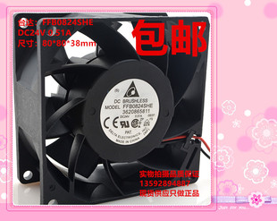 台达FFB0824SHE 24V 0.51A 8038 8CM/厘米大风量双滚珠变频器风扇