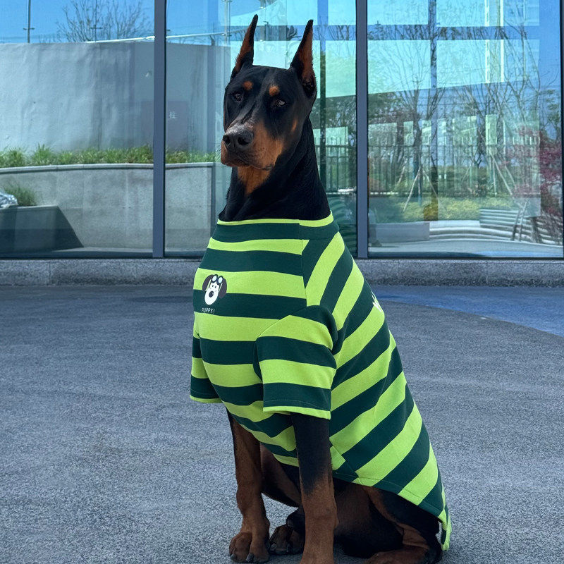 直销狗狗衣服潮牌夏季薄款衣服网红杜宾马犬帅气宠物背心服装